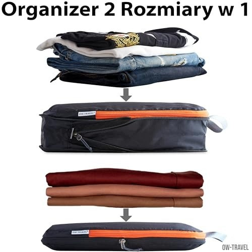 EASY TO ORGANIZE COMPRESSION CUBES FOR PACKING SUITCASES 2 Color black
