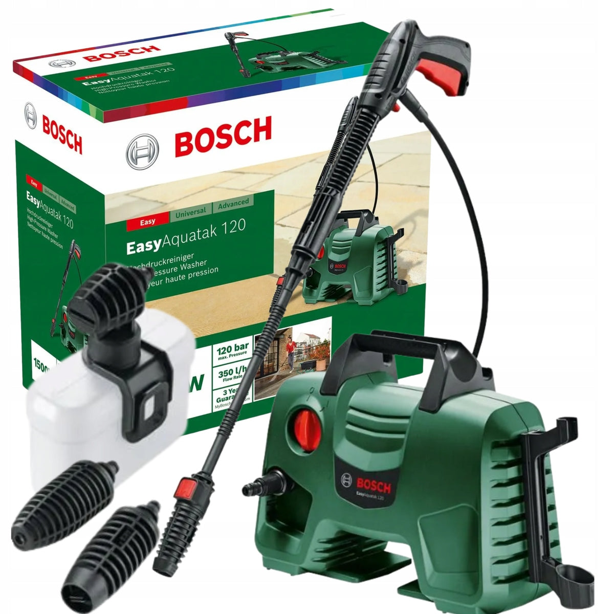 EASYAQUATAK 120 1500W 350l/h BOSCH 06008A7901 HIGH PRESSURE WASHER