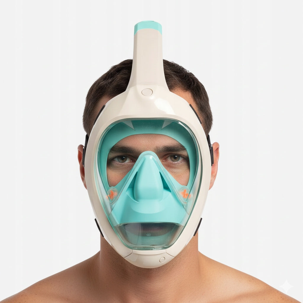EASYBREATH Diving Mask Snorkeling Swimming SUBEA Full Face Brand 100%