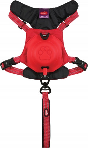 EASYRIDE HARNESS FOR DOG XS INTEGRATED LEASH SYSTEM RED + FREEBIE Brand Zolux