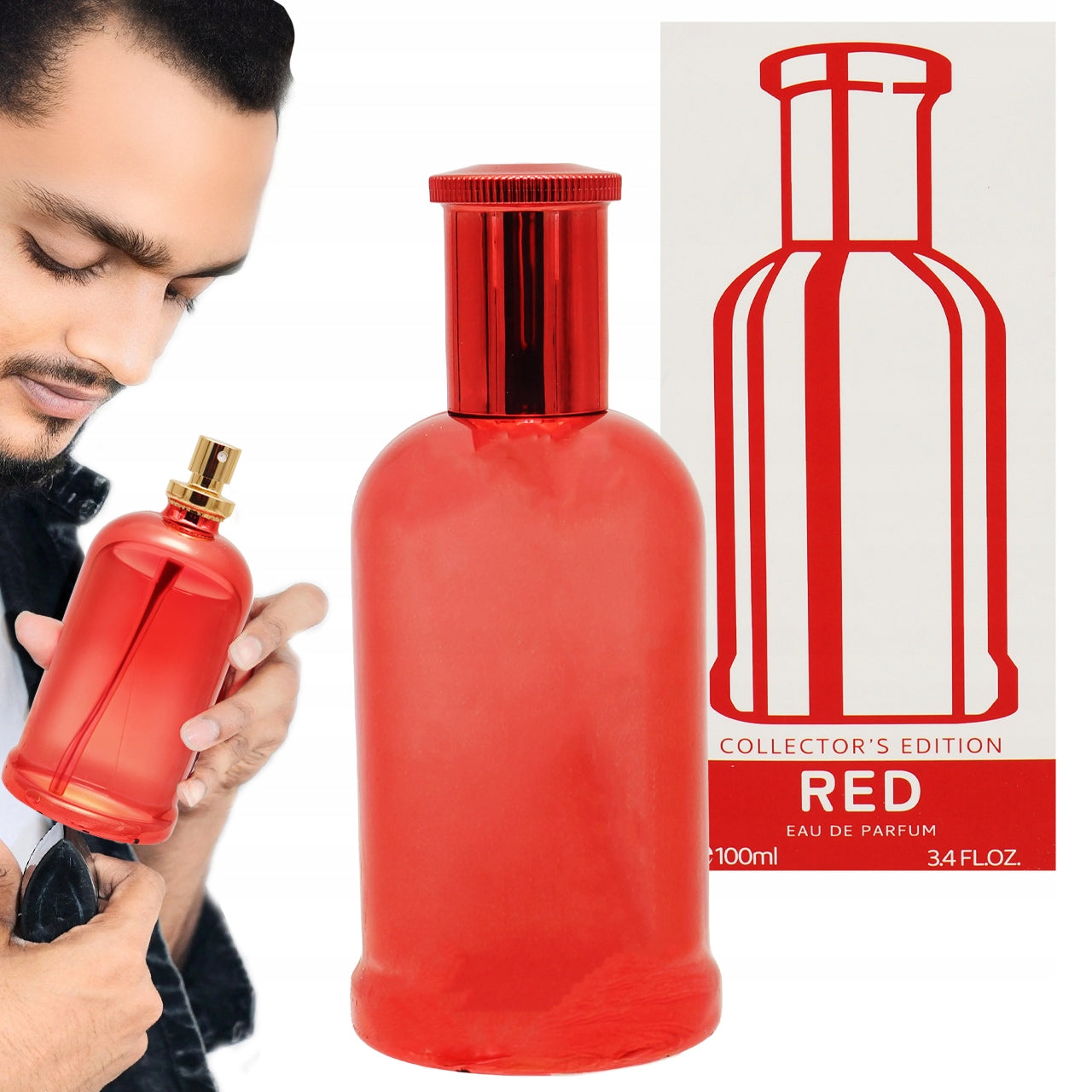 EAU DE PARFUM STRONG FOR MEN RED PERFUME EDP 100ml