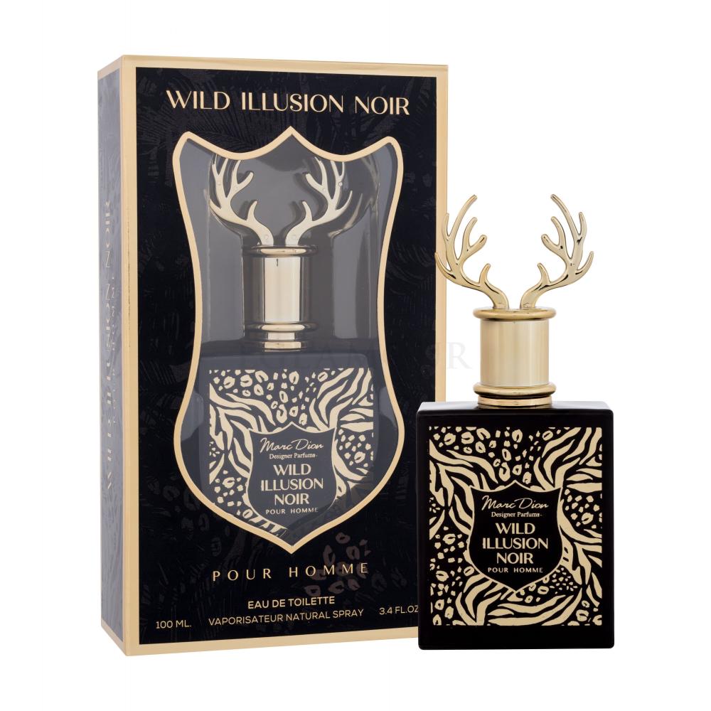 EAU DE TOILETTE ELK HORNS MARC DION WILD ILLUSION NOIR POUR HOMME 100 ML