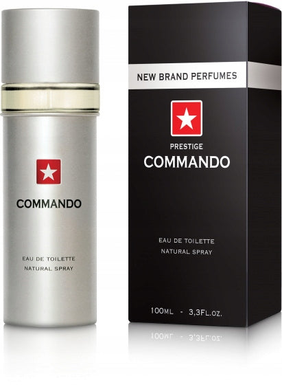EAU DE TOILETTE FOR MEN NEW BRAND PRESTIGE MEN COMMANDO EDT 100ML