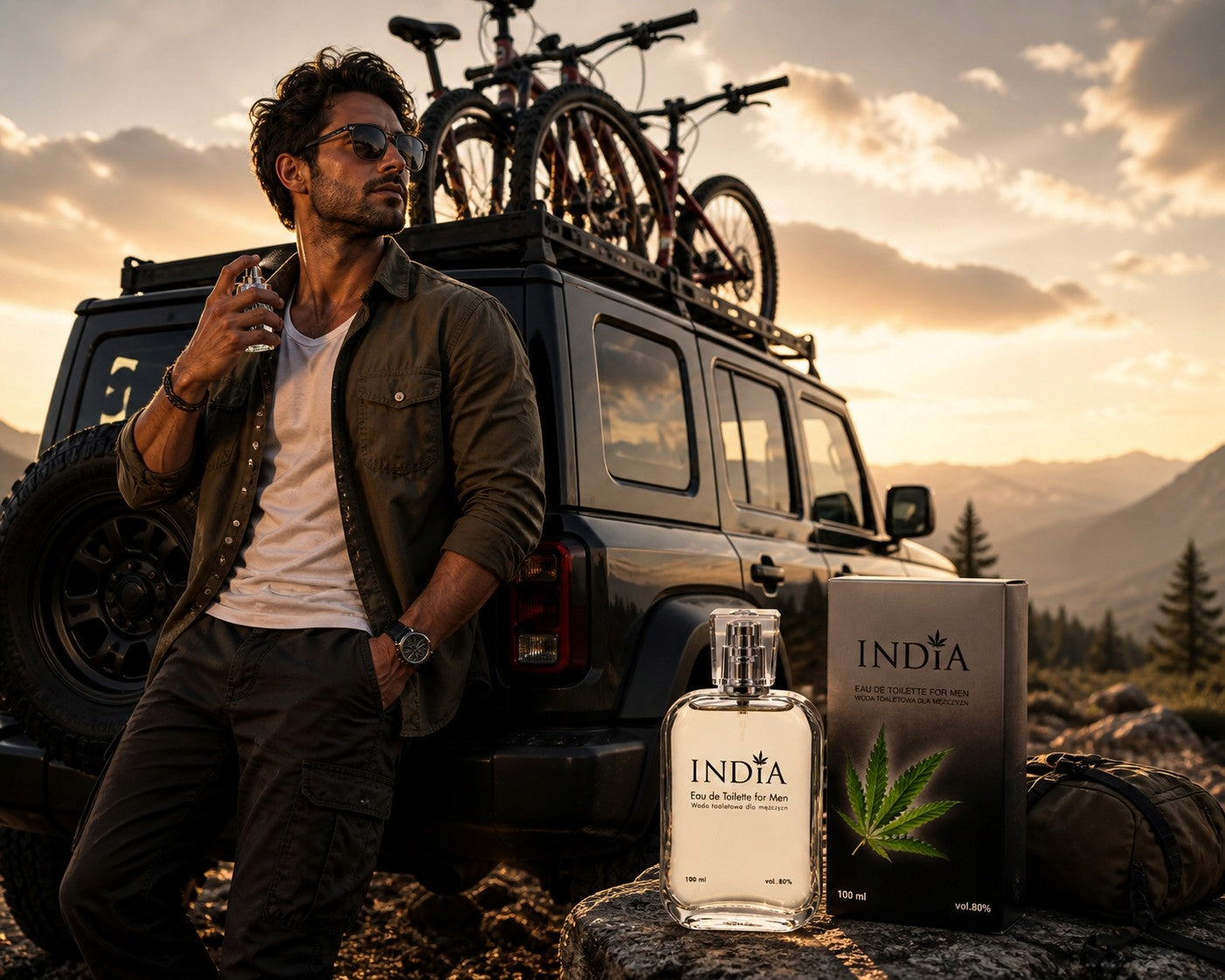 EAU DE TOILETTE MEN'S HEMP INDIA 100ML WOODY STRONG FRAGRANCE Manufacturer code 5904378131845