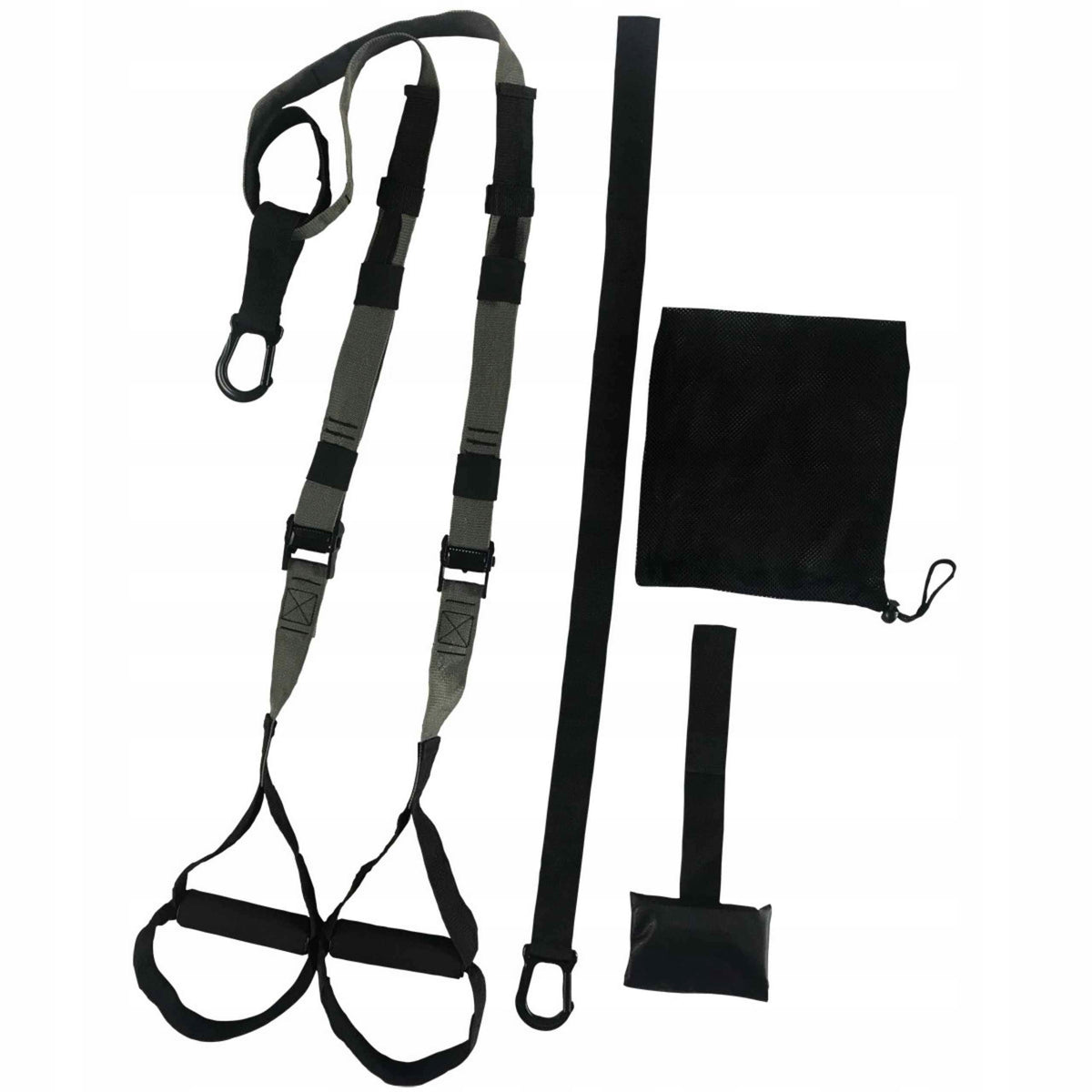 EB FIT TRAINING BELTS FOR CROSSFIT SUSPENSION EXERCISES BLACK HANDLES