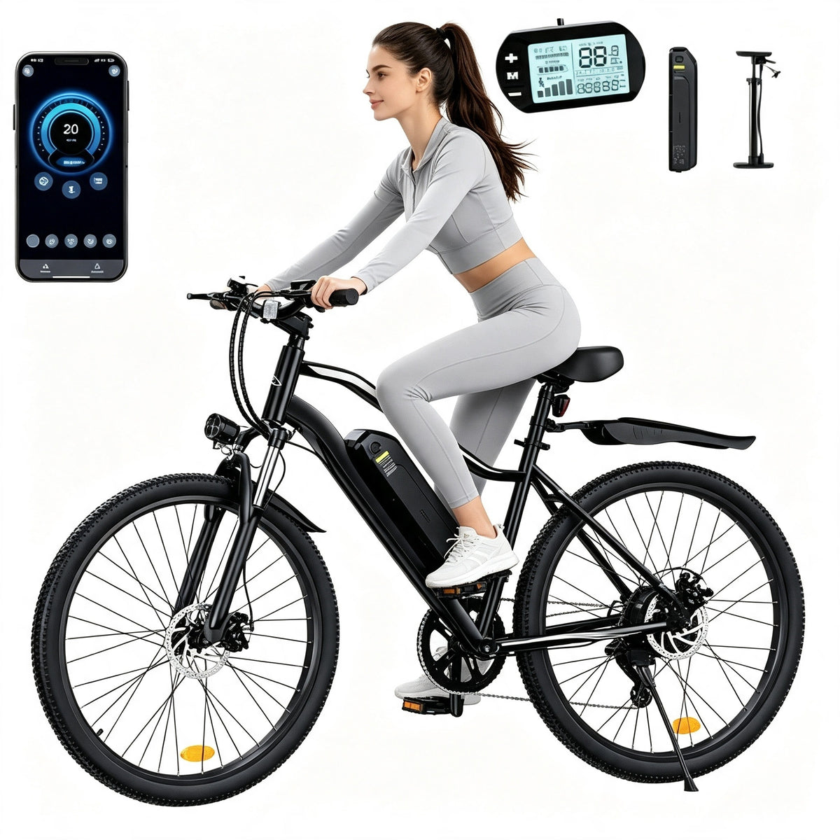 EB3S iScooter electric vehicle 36V 15Ah 35km/h LED LCD cruise control 90 km PAS