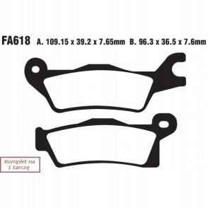 EBC BRAKE PADS MOTO CAN-AM OUTLANDER/RENEGADE 1000
