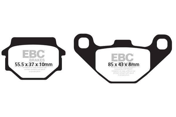 EBC BRAKE PADS MOTO SUZUKI KLR 650 (95-04)/ GN 125 HS (00-10)/ GN 125 Brand EBC