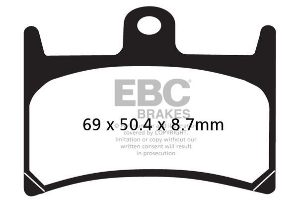 EBC BRAKE PADS MOTO YAMAHA FZR 250 R Brand EBC