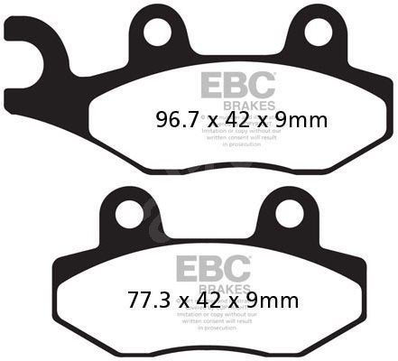 EBC BRAKE PADS MOTO YAMAHA YBR 125 ED (06-08) Brand EBC