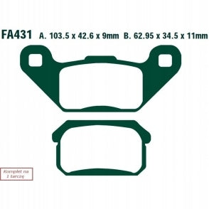 EBC PADS HAM. MOTO. PGO 250 BUG