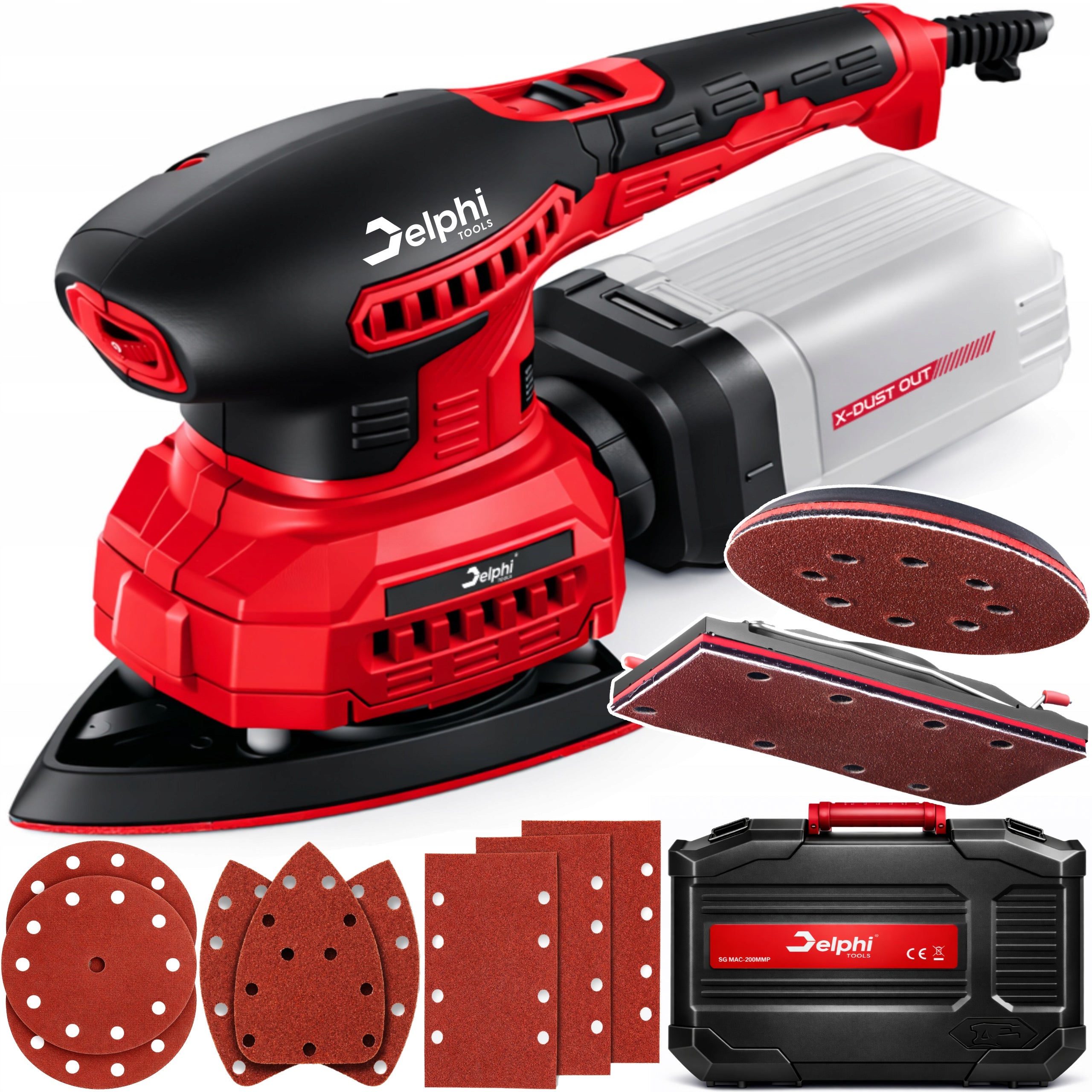 ECCENTRIC OSCILLATING ELECTRIC MULTIFUNCTIONAL GRINDER FOR WOOD 3in1