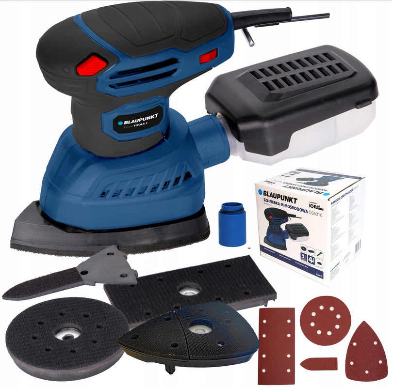 ECCENTRIC OSCILLATING GRINDER ADJUSTMENT 4in1 300W 16 VELCRO DISCS OS6010