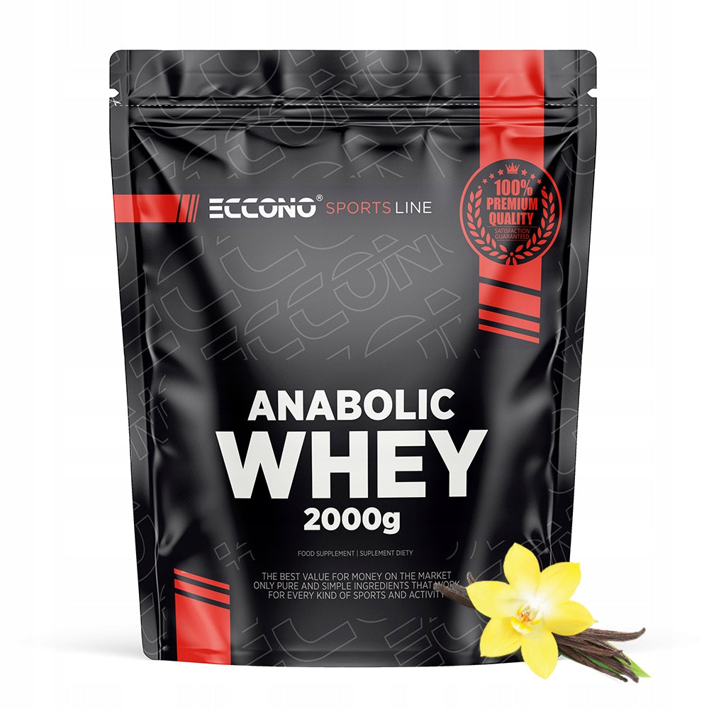 ECCONO ANABOLIC WHEY PROTEIN 2000G PROTEIN 80% WPC MPC CONCENTRATE Vanilla