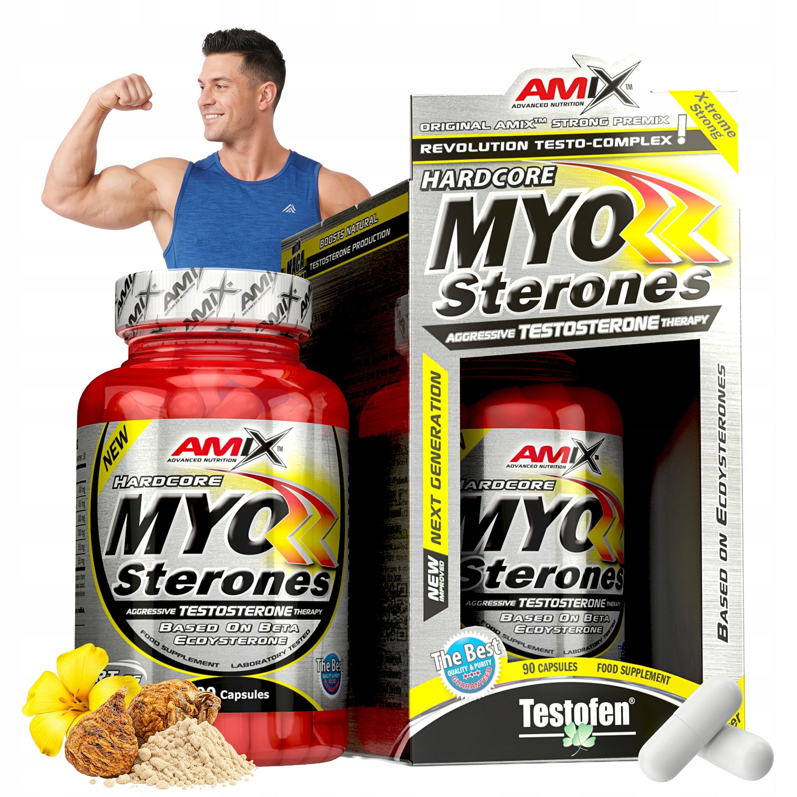 ECDYSTERIDES ecdysteroids 90% TESTOSTERONE BOOSTER Strongest Myosterones