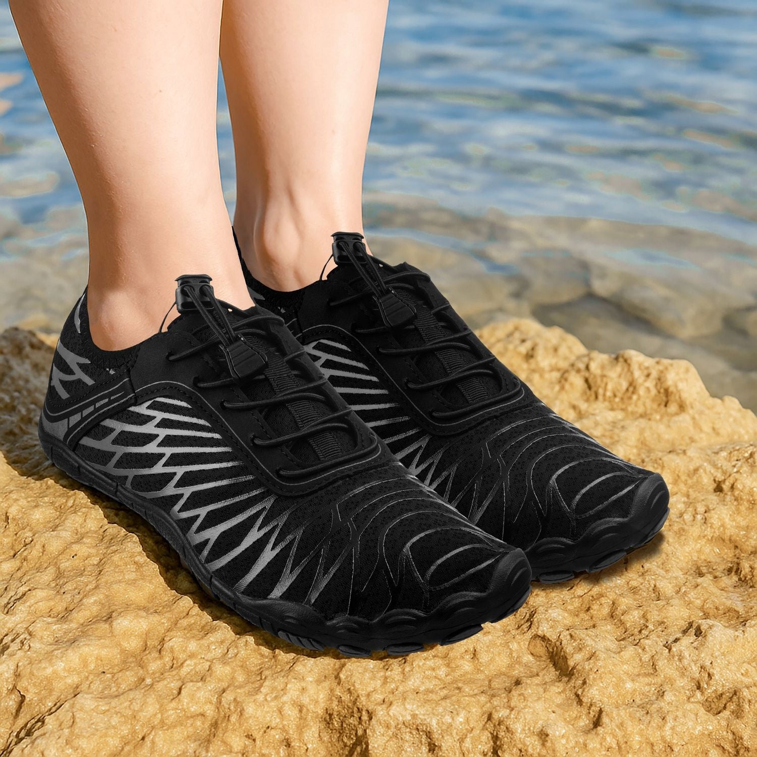 ECHINACEA WATER SHOES BEACH WOMEN'S RIBBING MEN'S R.42 OUTTEC Packaging status original