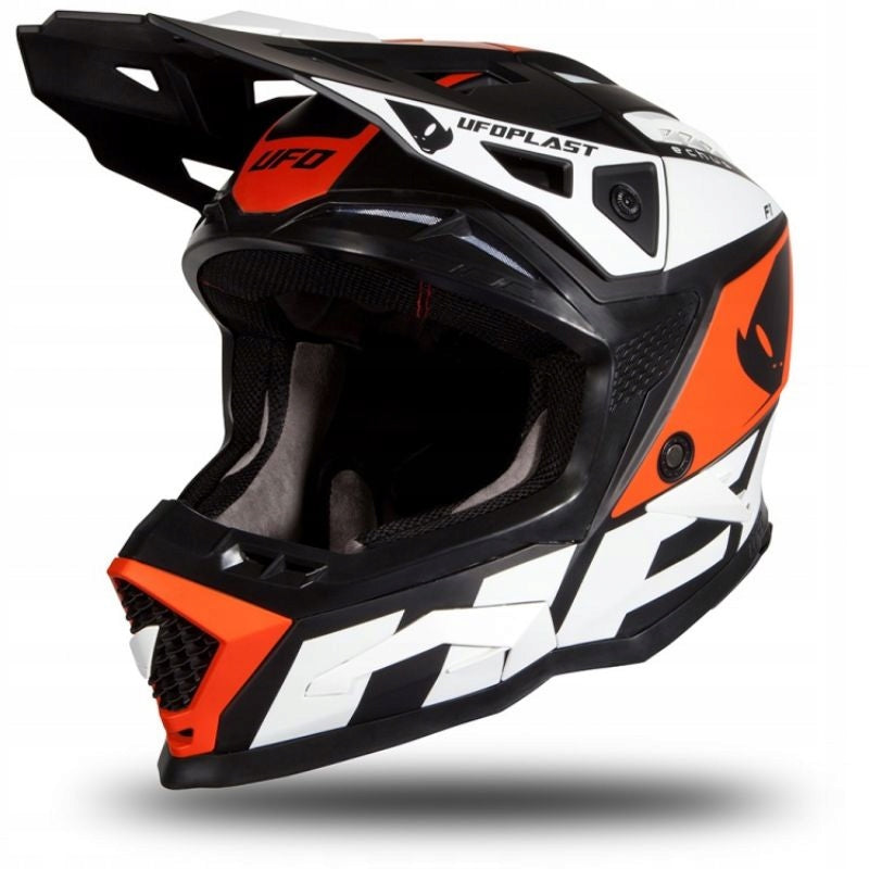 ECHUS UFO CROSS ATV HELMET ORANGE WHITE MATT M