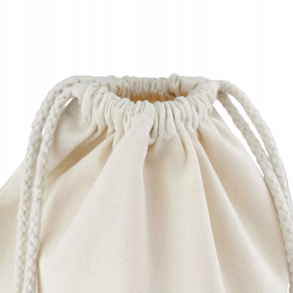 ECO BACKPACK COTTON BAG backpack on strings drawstring bag NATURAL Brand Idea Home