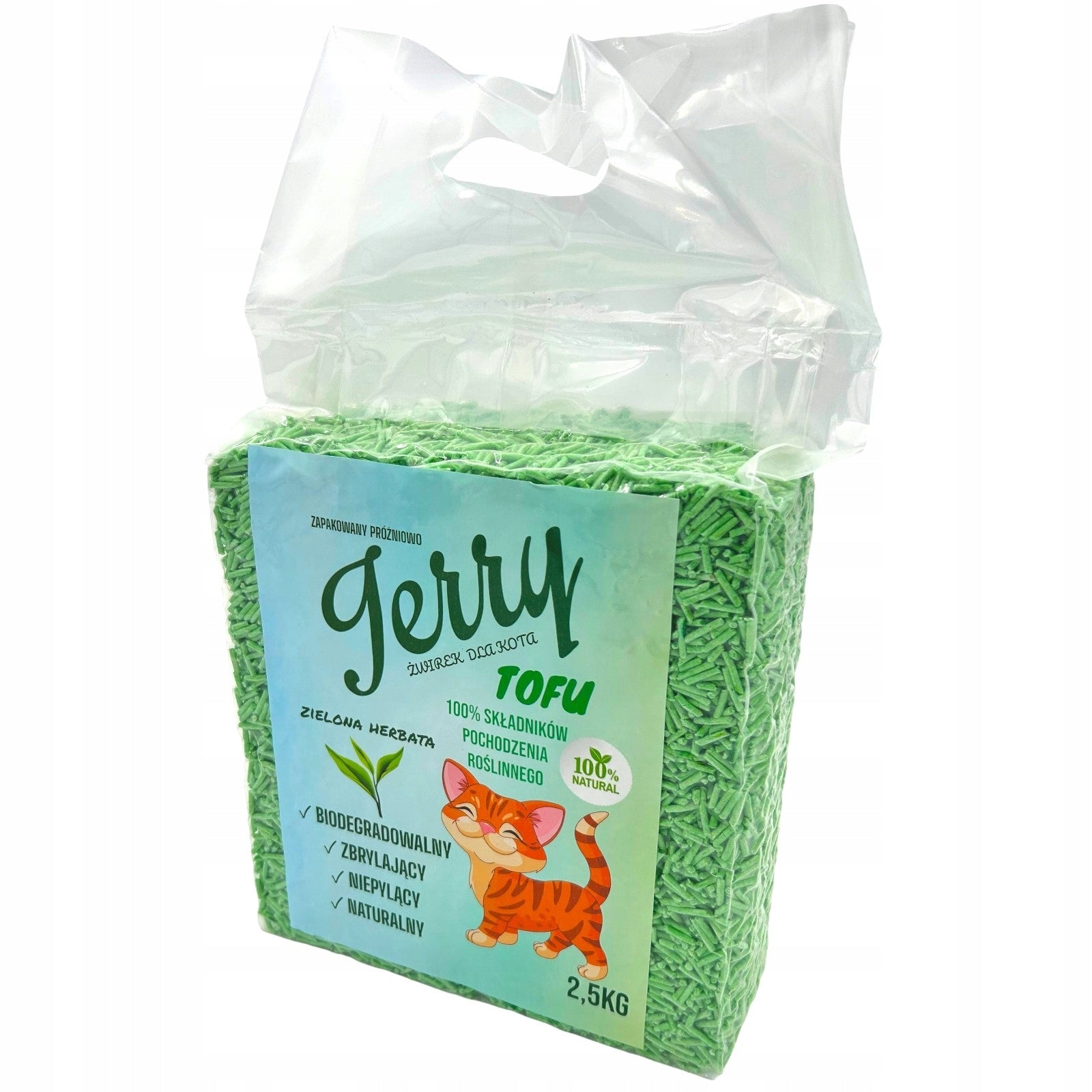 ECO-FRIENDLY Clumping Cat Litter Green Tea HIGH ABSORBENCY Brand Aquos