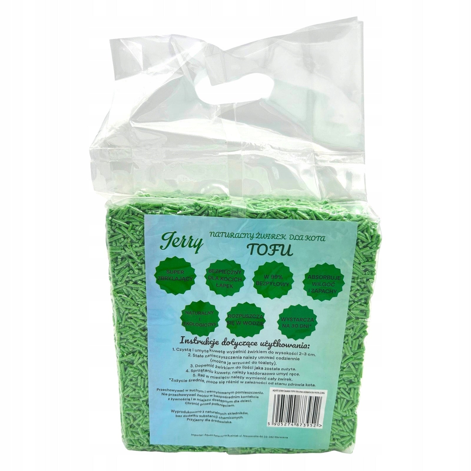 ECO-FRIENDLY Clumping Cat Litter Green Tea HIGH ABSORBENCY Kind tofu