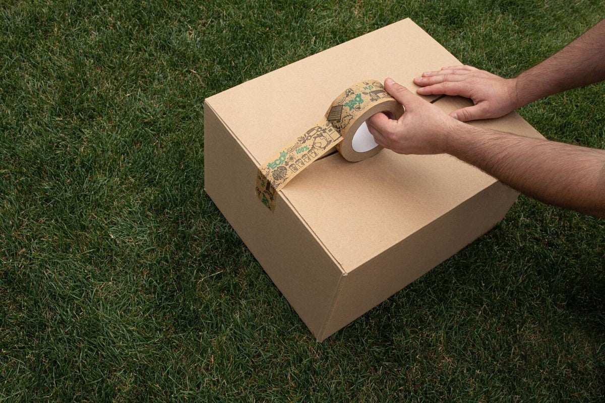 ECO PAPER PACKING TAPE SOLVENT ECO KRAFT 50/50 Adhesive type solvent