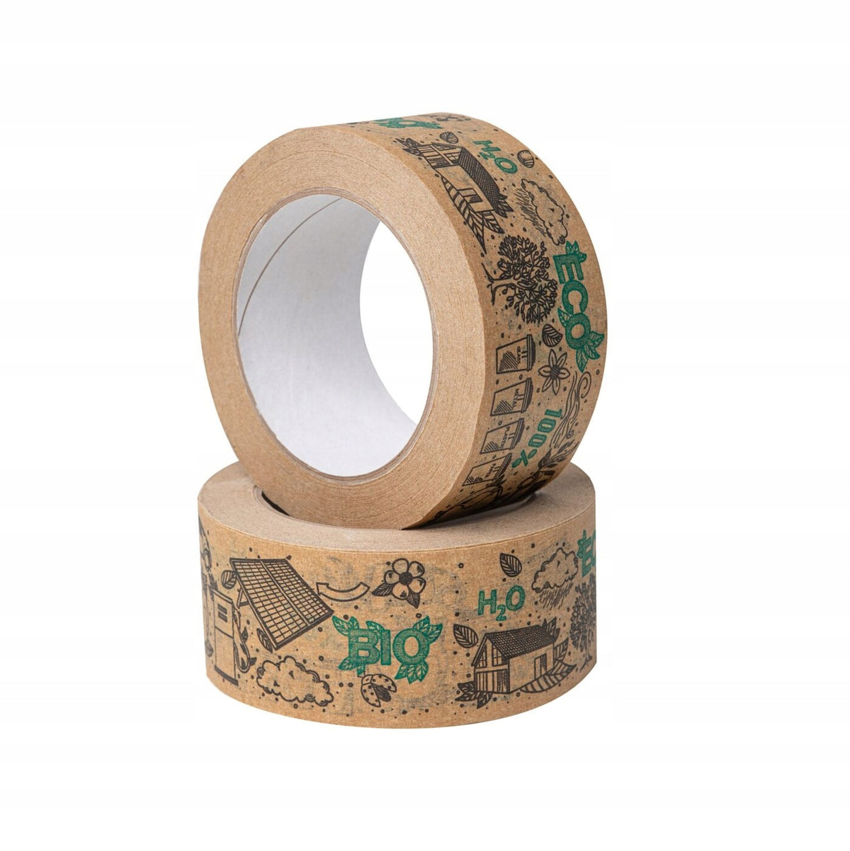 ECO PAPER PACKING TAPE SOLVENT ECO KRAFT 50/50