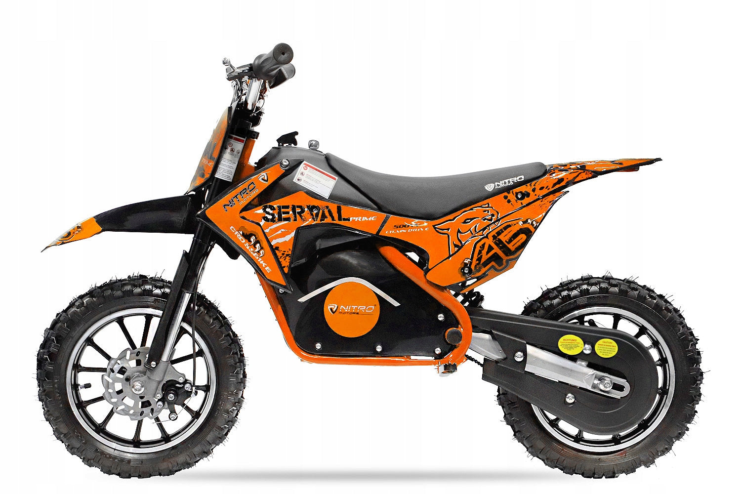 ECO SERVAL 500W 36V WHEELS 10" HEIGHT ADJUSTMENT orange