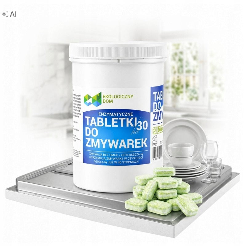 ECOLOGICAL DISHWASHER TABLETS Biozym | WITHOUT phosphates | septic tank poś | x30