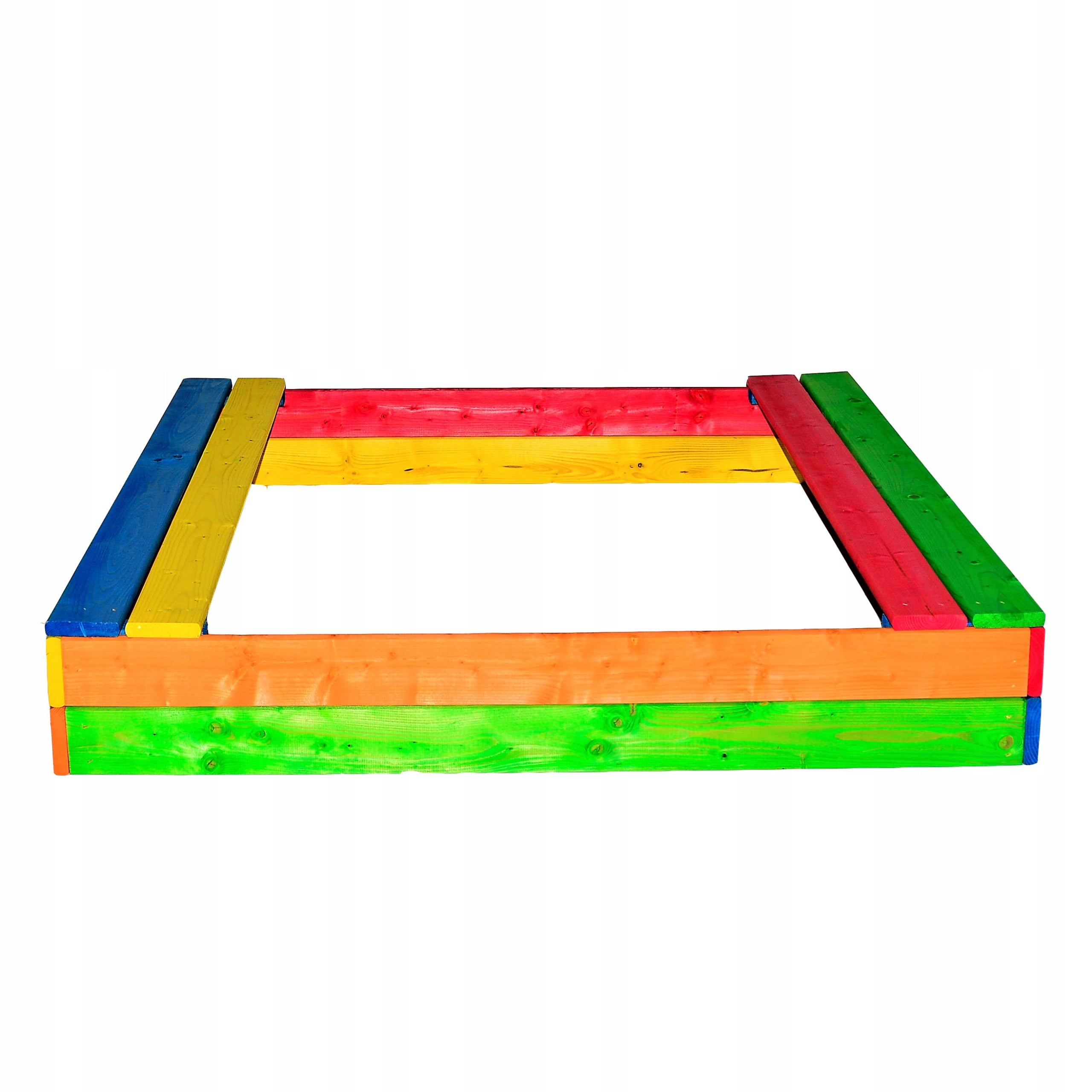 ECOLOGICAL WOODEN SANDBOX 150x150 COLORFUL OR BROWN Brand no brand