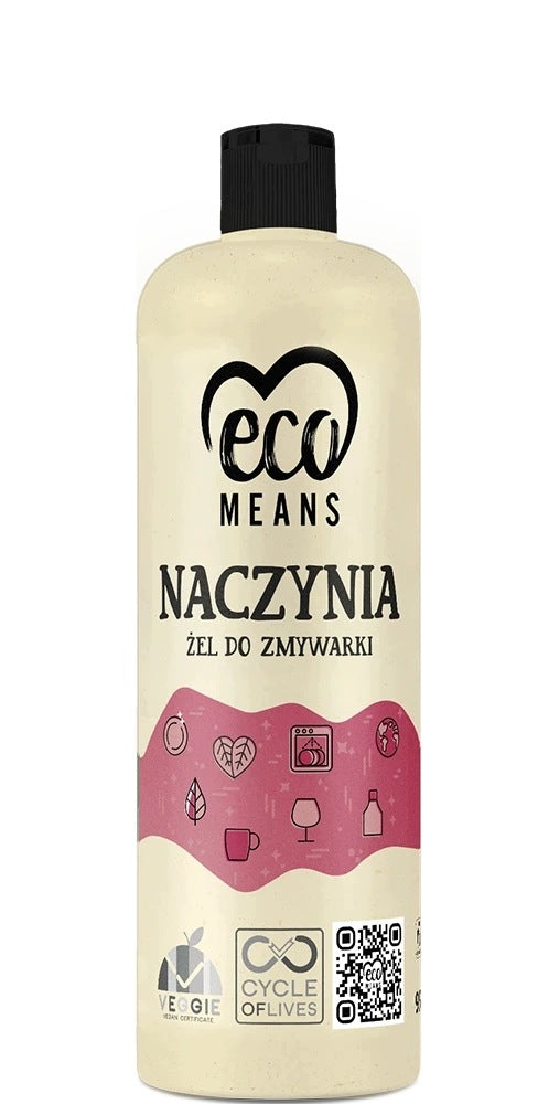 ECOMEANS DISHES Dishwasher gel for 60 cycles efficient 950ml