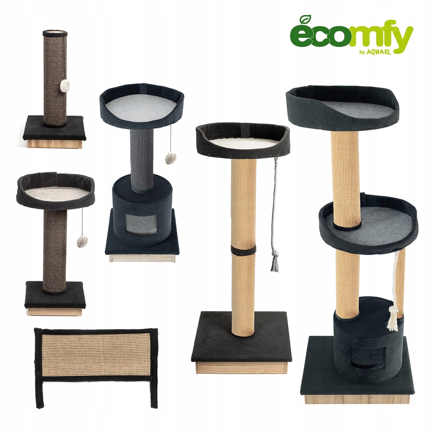 ECOMFY SCRATCHING POST TOWER 120CM BEIGE Color beige