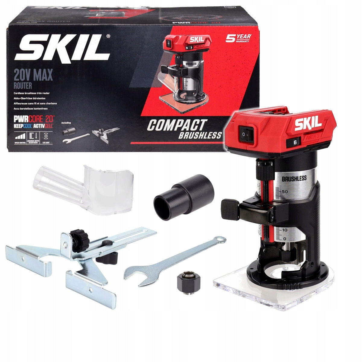 EDGE MILLING MACHINE 20V 3170 SKIL BRUSHLESS BODY