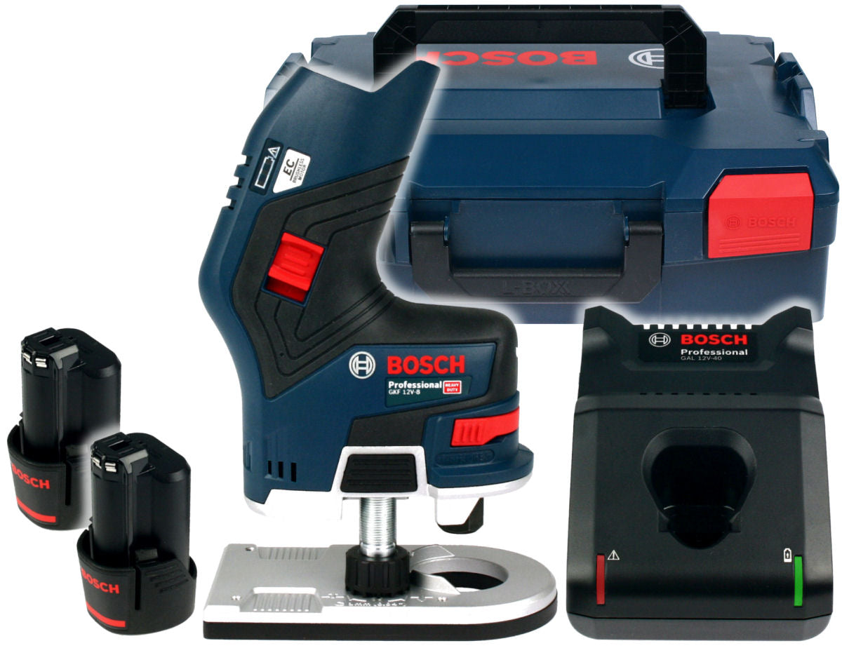 EDGE MILLING MACHINE GKF 12V-8 BOSCH 2x3,0Ah L-BOXX
