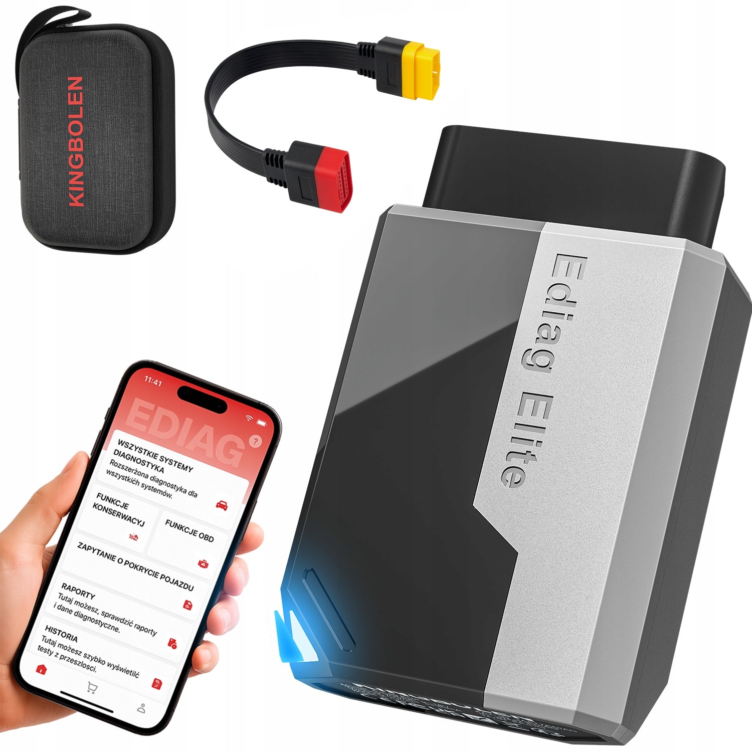 EDIAG ELITE OBD2 CANFD DIANOSTIC INTERFACE 0.36m OBDII Extension Cable