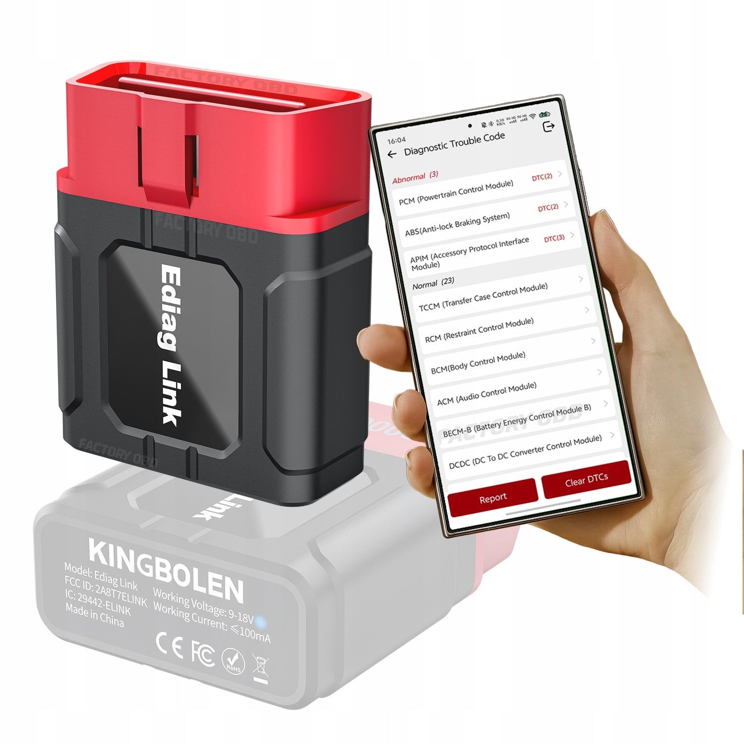 EDIAG LINK KINGBOLEN OBD2 DIAGNOSTIC TESTER CAN-FD + Active Test