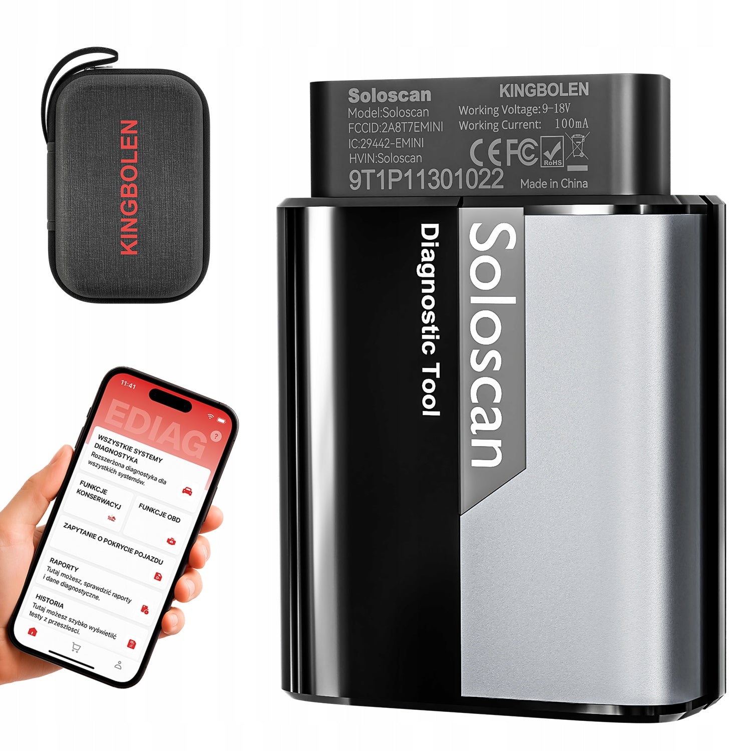 EDIAG SOLOSCAN LAND ROVER JAGUAR DIAGNOSTIC KINGBOLEN OBD2 TESTER PL