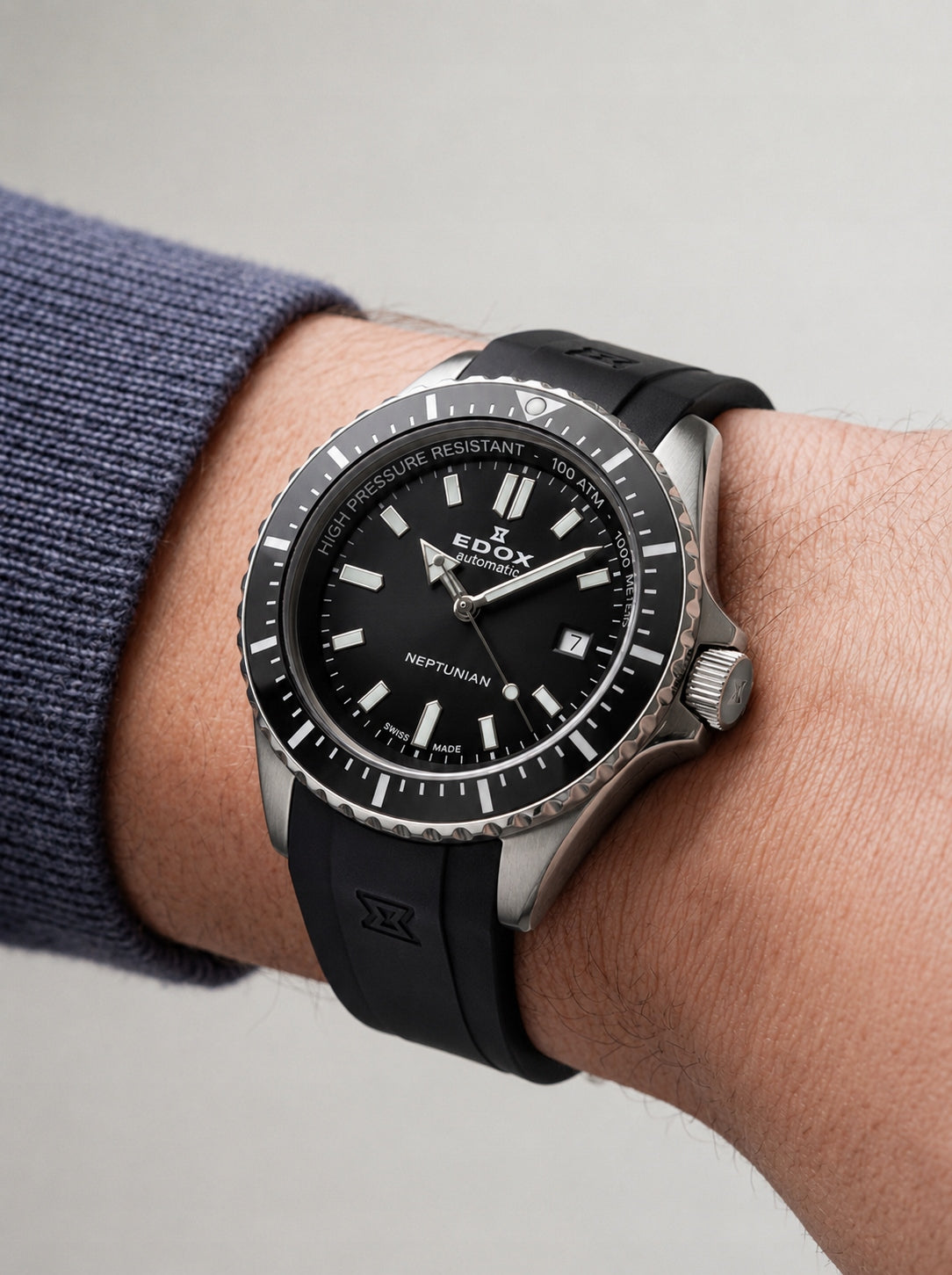 EDOX Skydiver Neptune 80120-3NCA-NIN Packaging status original