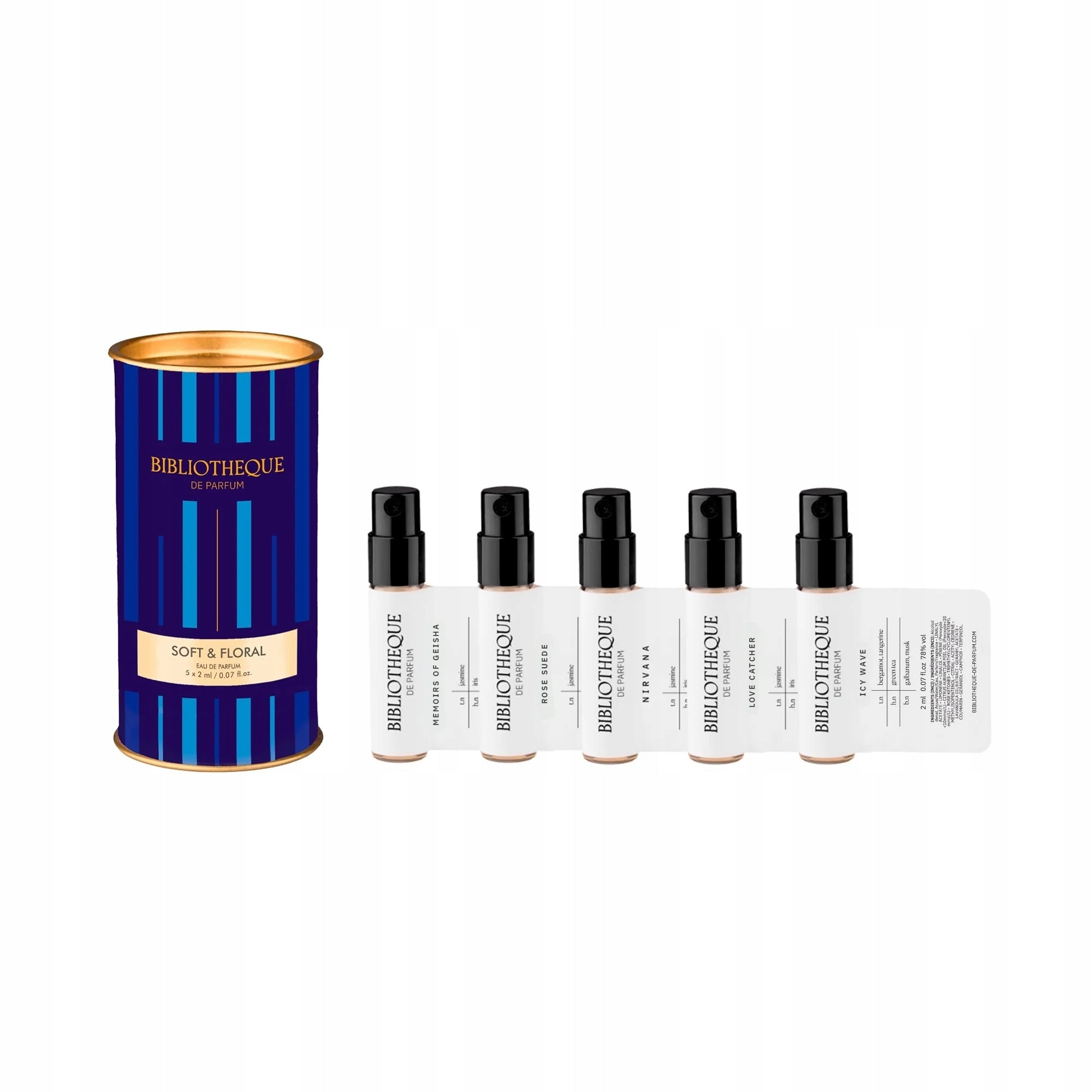 EDP Bibliotheque de Parfum Discovery Set - Soft & Floral (5 x 2ml) Packaging status original