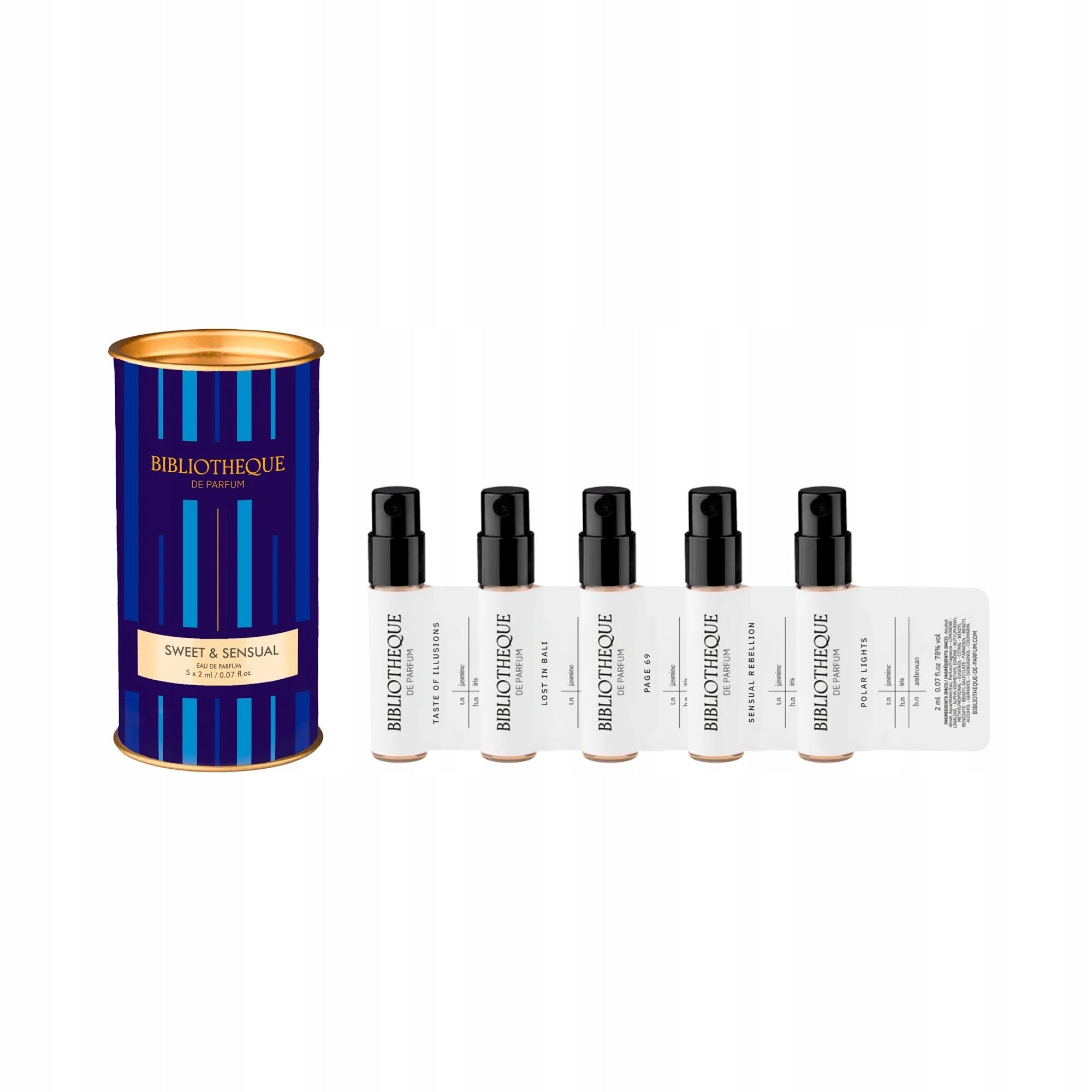 EDP Bibliotheque de Parfum Discovery Set Sweet & Sensual 5x2ml Packaging status original