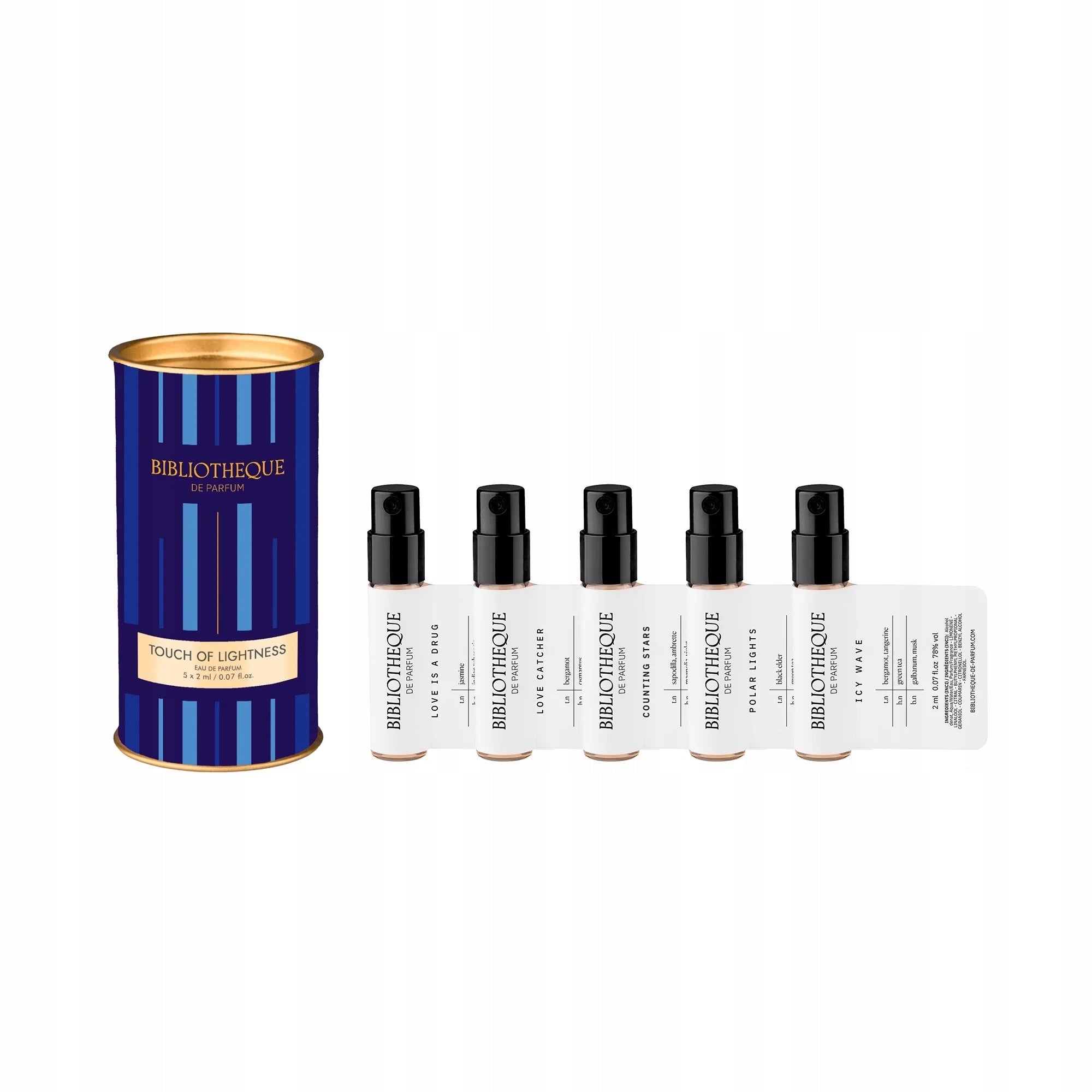 EDP Bibliotheque de Parfum Discovery Set - Touch of Lightness 5x2ml Packaging status original