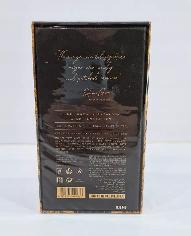 EDP NIGHTOLOGY WILD TEMPTATION 100ML Brand J. del Pozo