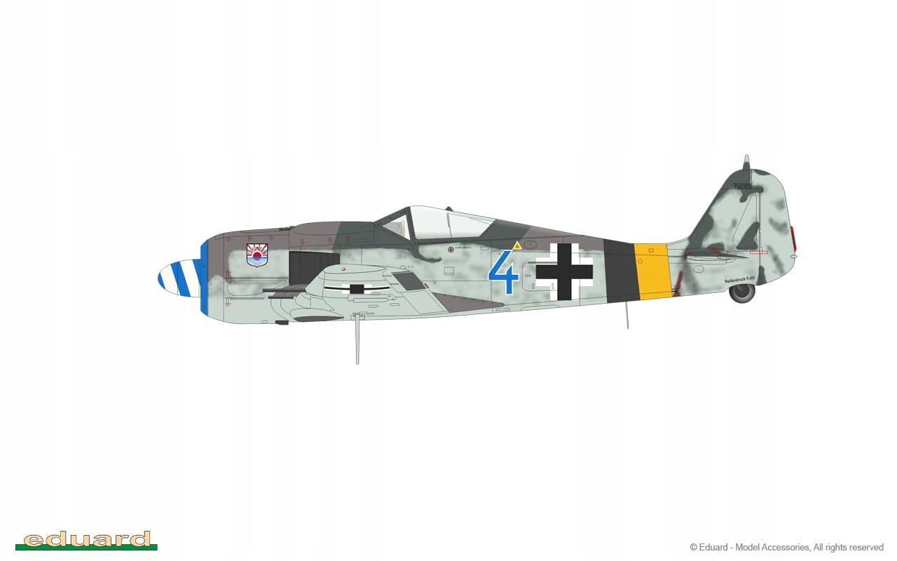 Konstruktorius Eduard - Fw 190A-8, Profipack, 1/48, 82147, 8 m.+