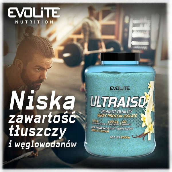 EEvolite ULTRAISO 2000g taste VANILLA Protein Isolate Protein WPI CONDITIONER Packaging status original