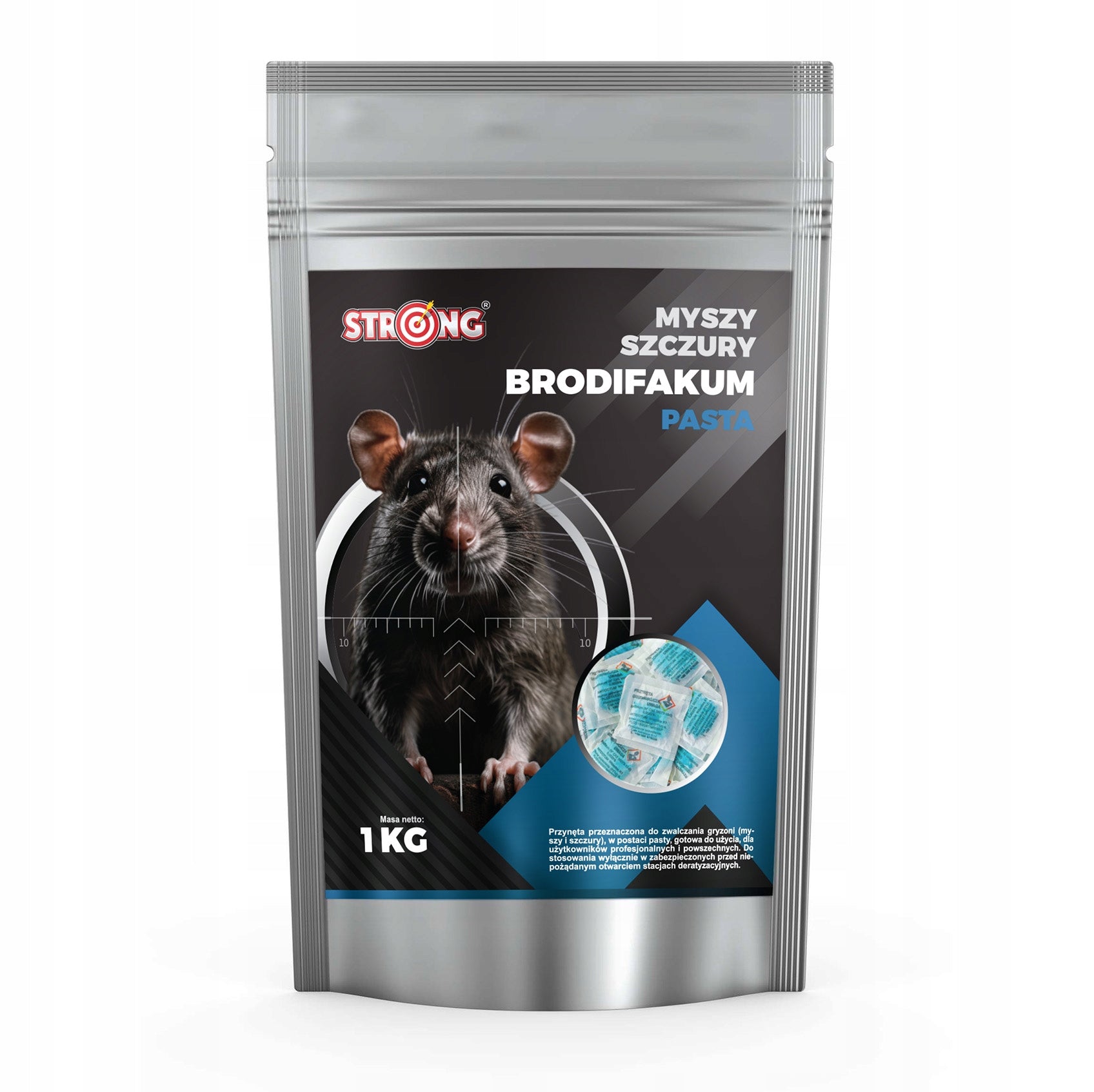 EFFECTIVE POISON FOR MICE AND RATS STRONG BRODIFACOUM PASTE 1KG Manufacturer code 3312