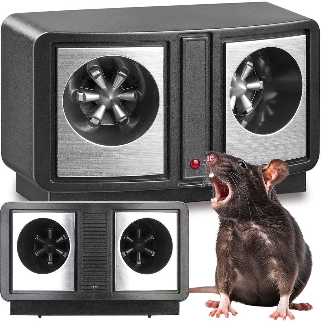 EFFECTIVE ULTRASONIC REPELLENT RODENT MICE RATS KUN DOUBLE