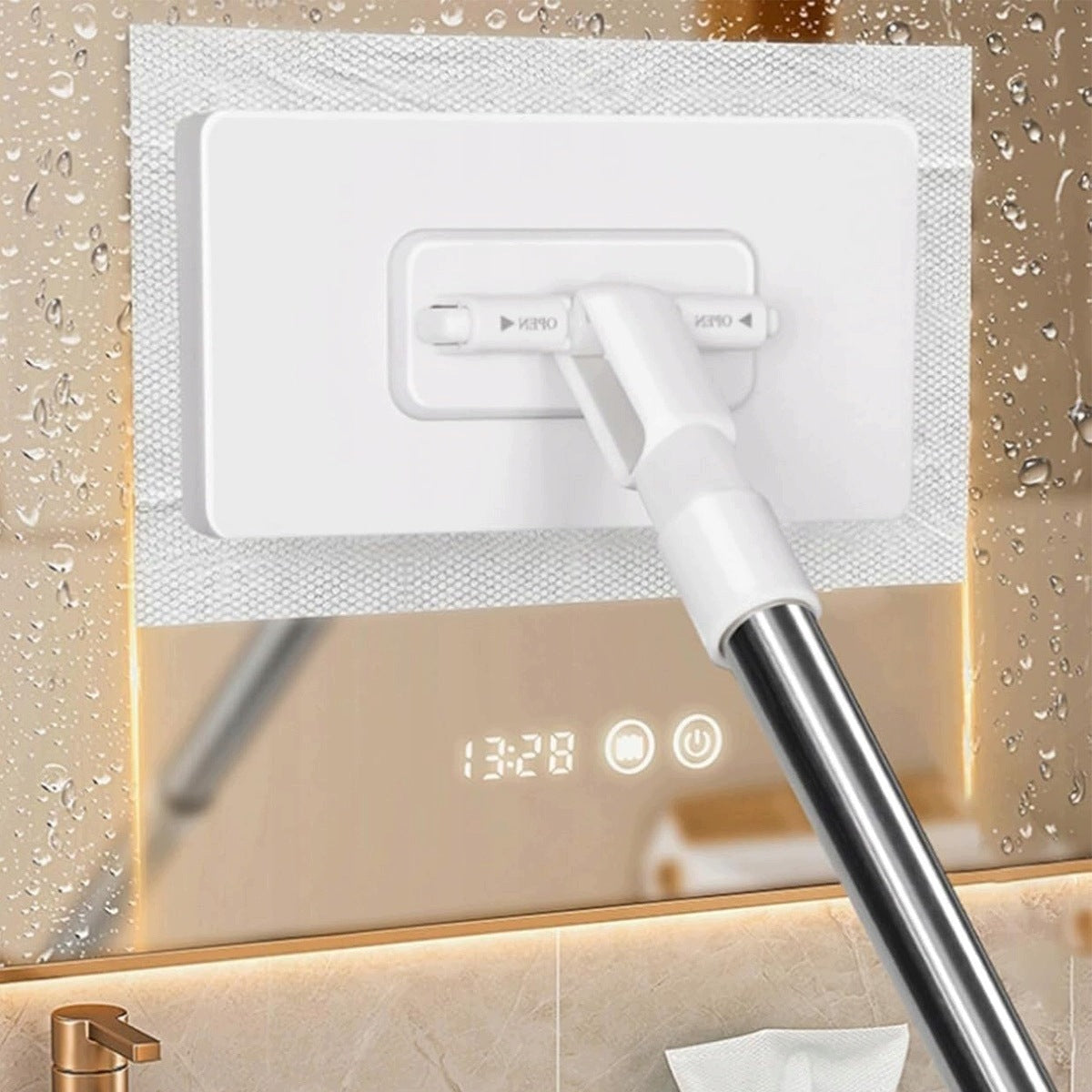 EFFICIENT CLEANING MOP, 100CM HANDLE, WET AND DRY stainless steel Manufacturer code 6974812532742