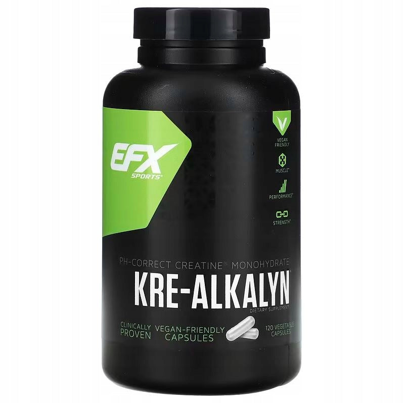 EFX KRE-ALKALYN Patent! 60 servings Strong Creatine pH Anabolic ATP USA 120