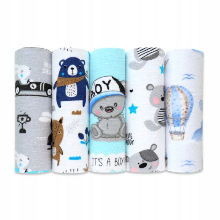 EGA KIDS Flannel Diapers 70x80cm Set No. 2, 5 Pack