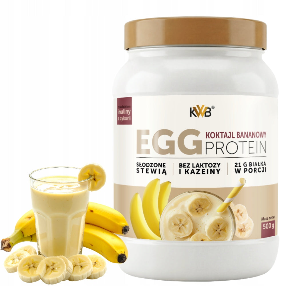 EGG Protein KWB EGG PROTEIN 500g Banana Flavour Sweetened with Stevia