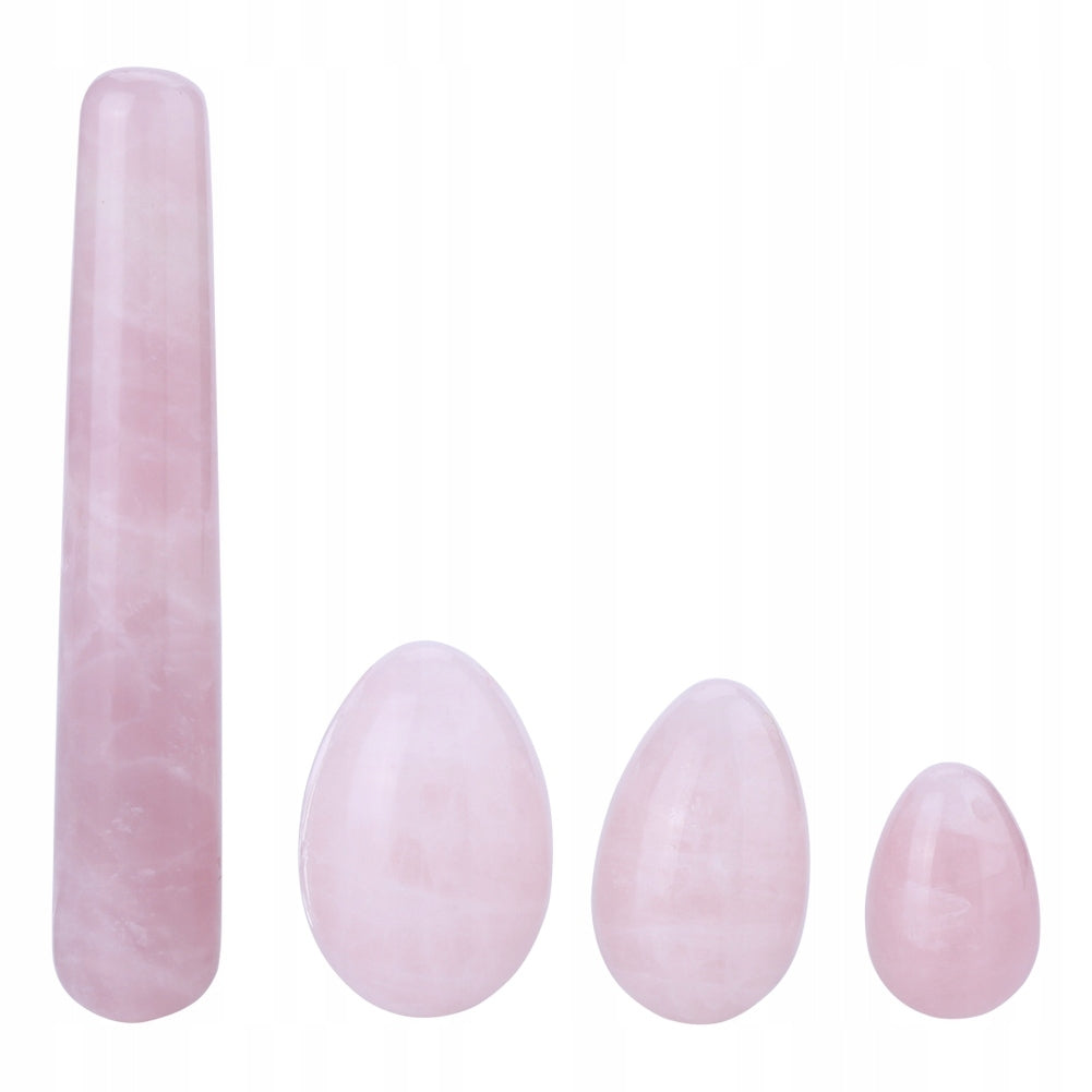EGG | YONI | IONS | ROSE QUARTZ | SET